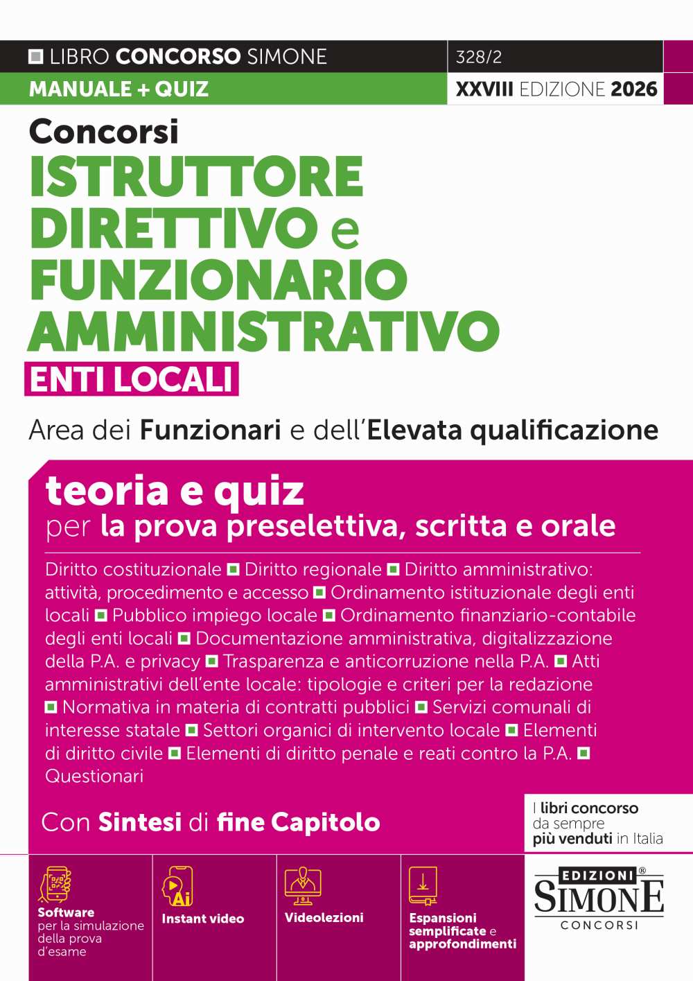 Istruttore Direttivo e Funzionario negli Enti Locali - Area amministrativa categoria D